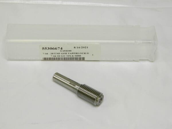 GF GAGE Plug Thread Gage: 7/16-20 Thread, 2B & 3B Class, Single End, Go 55306674