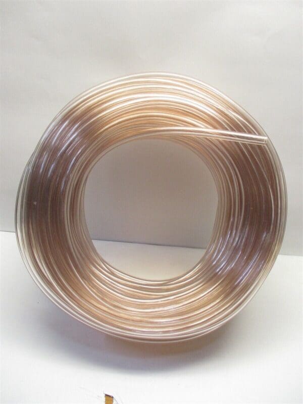 Parker 100 Ft 3/16" x 5/16" 55 Max psi Clear Plastic PVC Tubing