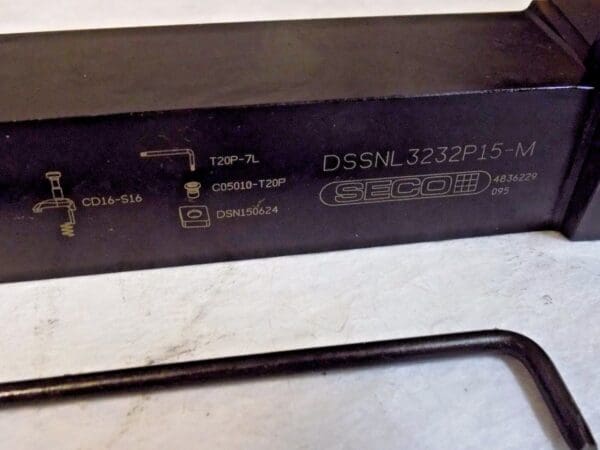 Seco Insert Indexable Turning Toolholder DSSNL3232P15-M LH 45º 34317