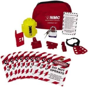 NMC 18 Piece Electrical Lockout Kit Keyed Differently, Comes in Pouch BLOK3