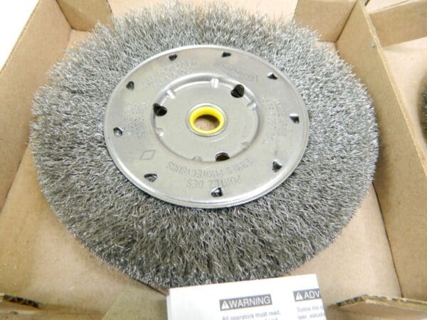 OSBORN 6″ OD, 1/2 & 5/8″ Arbor Hole, Crimped Steel Wheel Brush Qty 2 0002140200