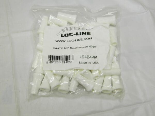 LOC-LINE Coolant Hose Nozzle: White 1/4″ Nozzle Dia Qty 50 49424-W