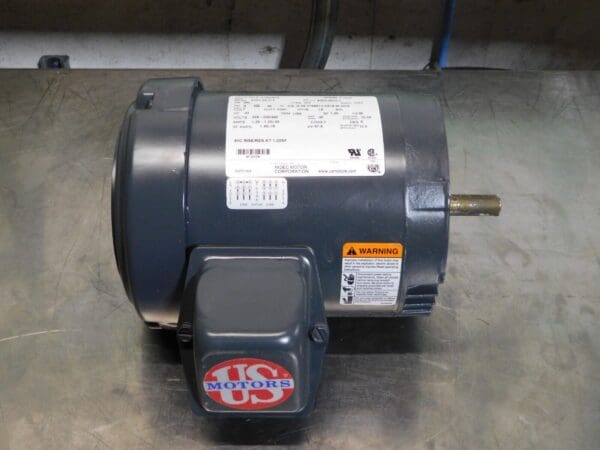 US Motors Three Phase Energy Efficient AC Motor 1/3hp 208 to 230 & 460V U13S2ACR