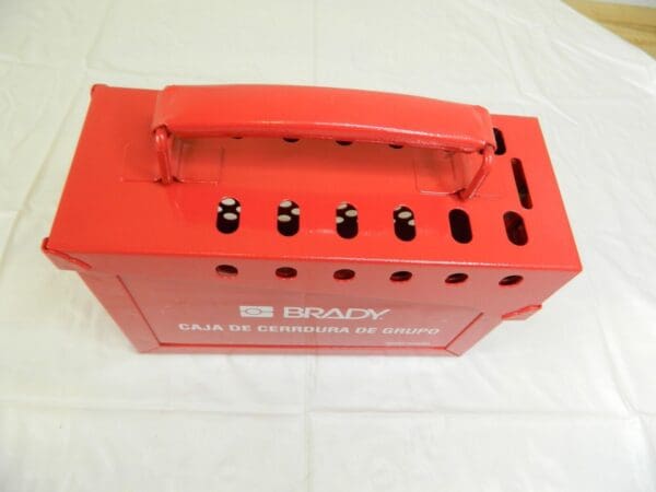 Brady Group Lockout Box, Heavy Duty Steel, Red 65040