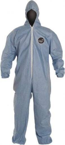 DUPONT Disposable Coveralls Flame-Resistant Sz L Qty 25 TM127SBULG002500