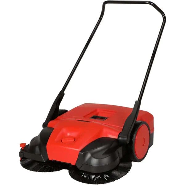 BISSELL 31″ Triple Brush Walk Behind Sweeper Manual, 1.76 Cu Ft Capacity BG-477