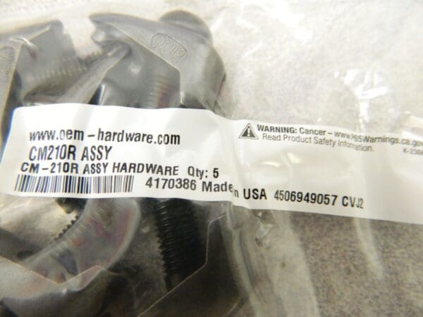 Kennametal Assy Hardware CM210R Qty 5 4170386