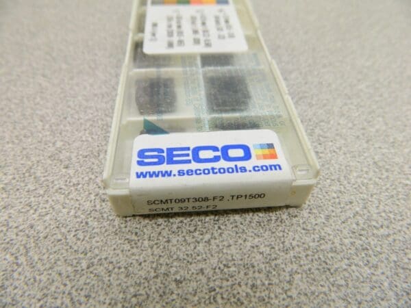 Seco Turning Insert: SCMT 32.52-F2 TP1500, Carbide Qty 10 36465