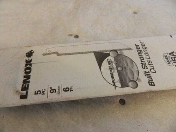 LENOX Reciprocating Saw Blade qty 5 Bi-Metal 20582956R