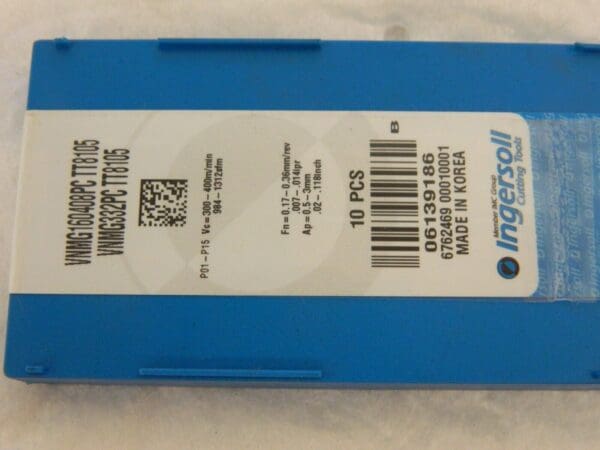 Ingersoll VNMG332PC TT8105 CARB TURNING INSERTS qty 10 6139186