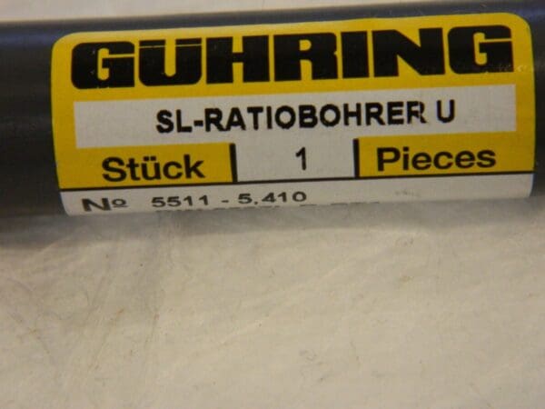 GUHRING DRILL BIT no5511-5,410 qty1 21350310