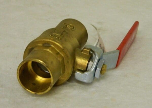 Mueller Global Brass Ball Valve In-Line One Way Flow 1" PTFE 600 psi 107-455HC