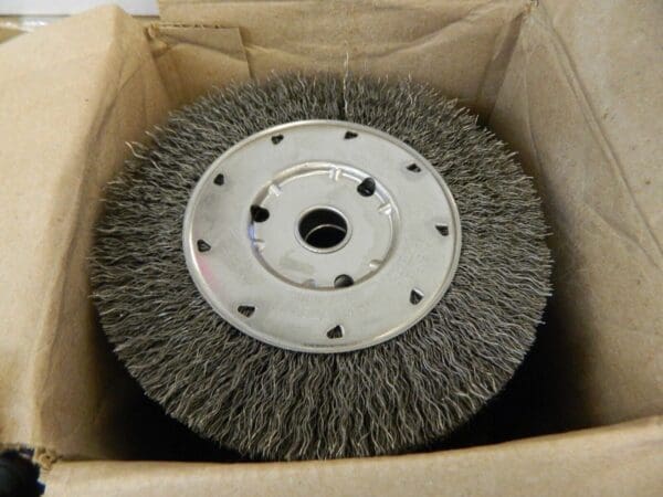 OSBORN 6″ OD, 1/2 & 5/8″ Arbor Hole, Crimped Steel Wheel Brush 12pk 0002140400