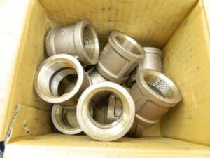 Merit Brass Pipe Coupling 1-1/4″ Fitting FBSPT x FBSPT Class 125 Qty 10 XB111-20