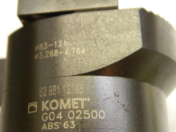 KOMET Boring Head: 63 mm Body Dia, Manual 6288112196