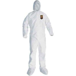 KLEENGUARD Disposable Coveralls 25pk Size 2X-Large, SMS, Zipper Closure 46125