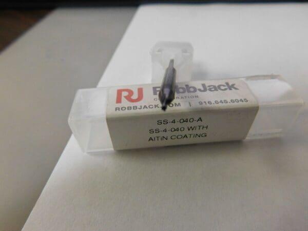 RobbJack Miniature End Mill 0.06-in LOC QTY 5 C-SS-4-040A