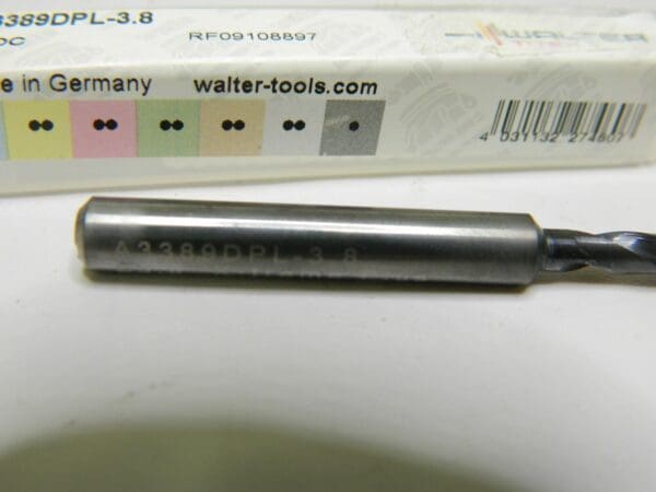 Walter Solid Carbide Drill with Coolant-Through A3389DPL-3.8 5337011