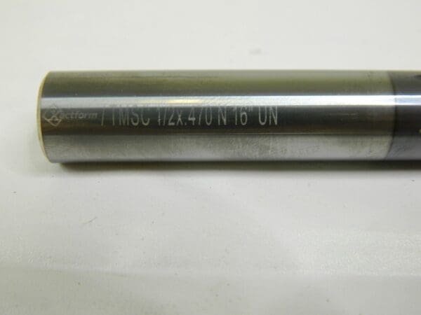 Xactform Carbide Thread Mill Cutter TMN1/2X.470-16UN-T2 Grade K27C 78820