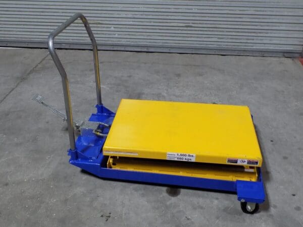 Vestil Hydraulic Scissor Lift Cart 1500 lb. Cap 36 x 24 Platform Defective