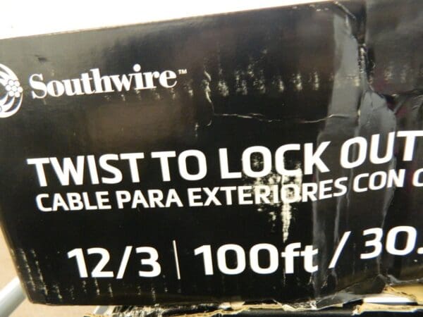 SOUTHWIRE 100', 12/3 Gauge/ConductorsYellow Wet/Dry Extension Cord 9029SW8802