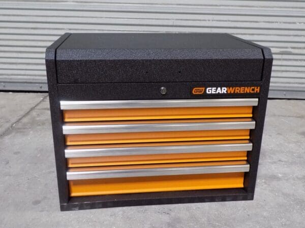 Gearwrench 83240 Top Chest Tool Box 4 Drawer 26 x 16 x 20 Steel Black / Orange