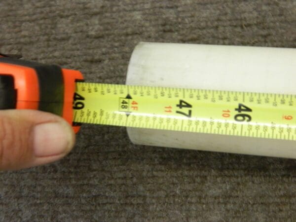 Plastic Rod: Nylon 6 & 6, 4' Long, 2″ Dia, Natural 5507614