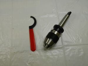 Drill Chuck: 1/64 to 1/2″ Capacity, Integral Shank Mount,3MT 54100578