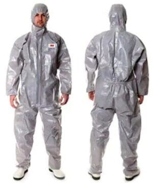 BOX of 12 3M Chemical Protective Hooded Coveralls Size 4XL 4570 7000089693