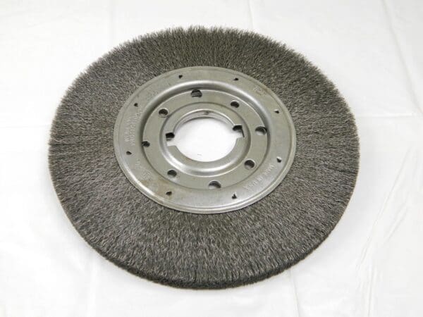 OSBORN Wheel Brush: 10″ Wheel Dia, Crimped, 2″ Hole, 3,600 RPM 22438