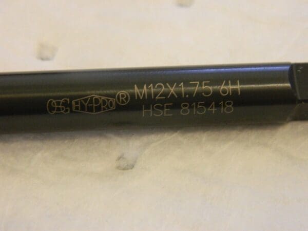 OSG Spiral Flute Tap: M12x1.75 Metric Coarse, 3 Fl 2292301