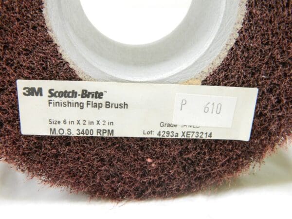 Scotch-Brite Finishing Flap Brush, 6" x 2" x 2" 3A MED 00048011278599