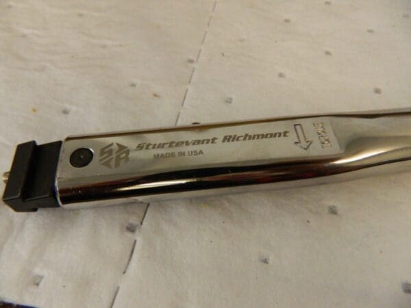 STURTEVANT RICHMONT Adjustable Interchangeable Head Clicker Torque Wrench 869784