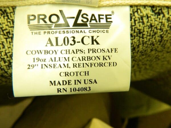 Pro-Safe Aluminiized Chaps Universal - 40" AL03-CK