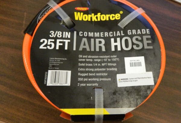 LEGACY Multipurpose Air Hose: 3/8″ ID, 25' BD-KP76140