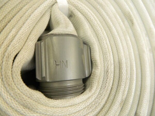 Single Jacket White Fire Hose 1-1/2" ID x 1-3/4" OD 150 PSI 100' L 3P15X100W15N