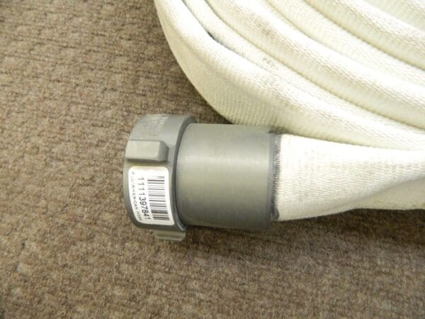 Single Jacket White Fire Hose 1-1/2" ID x 1-3/4" OD 150 PSI 100' L 3P15X100W15N