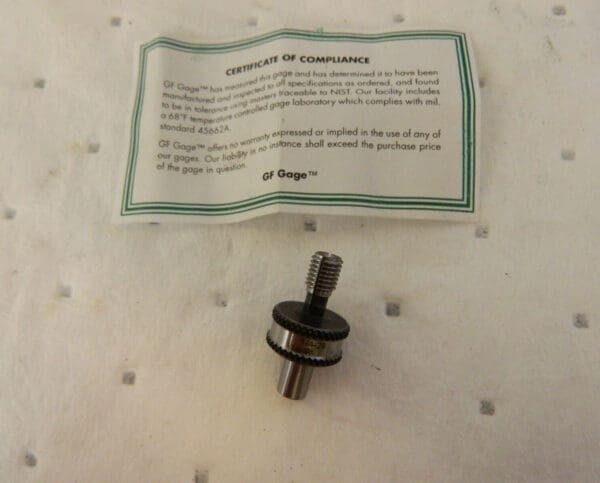 GF GAGE 1/4-28 UNF, 1/4 Inch Thread, Tapped Hole Location Gage HLOC025028K