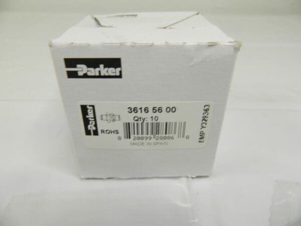 Parker Push-To-Connect Tube to Tube Fitting Bulkhead, 1/4″ OD Qty 10 3616 56 00