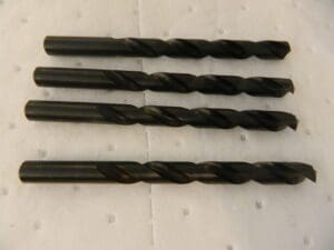 TITAN USA Jobber Length Drill Bits qty 4: 12 mm Dia, 118 ° hss CD43120