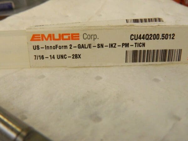 Emuge 7/16-14 Tap CU44Q200.5012