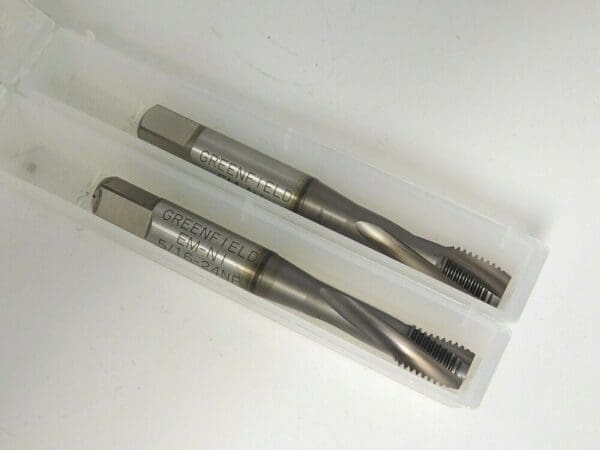 Widia GTD Spiral Flute Taps Vanadium HSS TiCN 5/16-24 UNF GH3 3FL Qty 2 87316