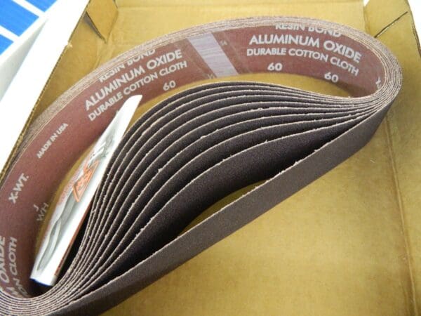 NORTON Abrasive Belt: 2″ Wide, 60 Grit, Aluminum Oxide qty 10 78072774447