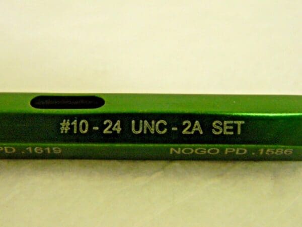 GF Gage Truncated Taperlock Thread Gage 10-24 Class 2A Go/No Go #S0190242AS