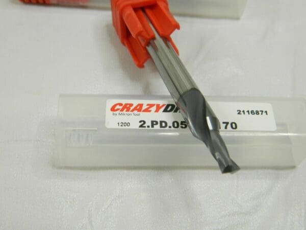 Mikron Crazy Drill Crosspilot Drill .090 2FL .200 LOC Qty 2 2.PD.02300.170