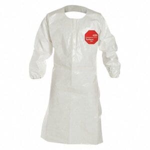 DUPONT Chemical Resistant Sleeve Apron 25pk Medium Duty 3xl SL275TWH3X002500