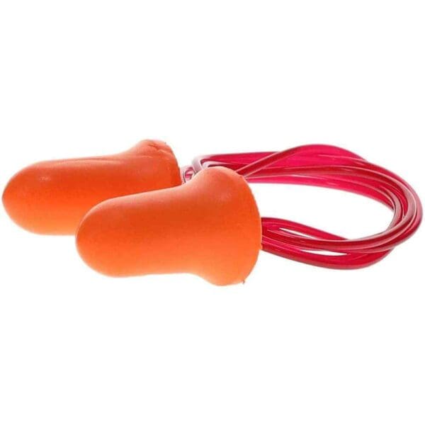 PRO-SAFE Earplugs: Foam, Bell, Roll Down, Corded Qty 200 Pairs JY098C