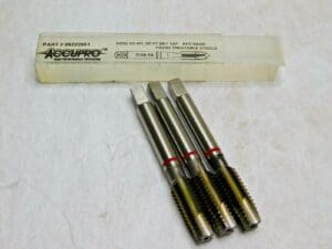 Accupro Spiral Plug Taps 7/16"-14 UNC H3 4FL HSS-E Qty 3 09222951