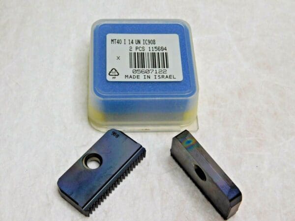 Iscar Carbide Thread Mill Inserts 14 TPI MT40 Grade IC908 Qty 2 5607122