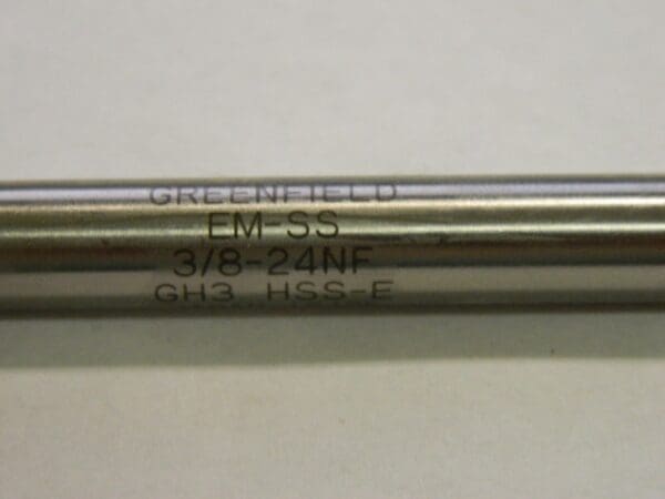 Greenfield Modified Bottoming Tap 3/8-24NF GH3 3FL HSSE EM-SS 84518